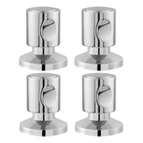 Kit 4 Acabamento Registro Docol C42 Metal Gaveta Pressão