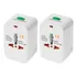 Kit 4 Adaptador Tomada Universal Para Viagem Internacional 110v/220v