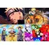 Kit 4 Adesivos Encapar Caderno Naruto