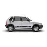 Kit 4 Adesivos Faixa Lateral Fiat Uno Mille Way