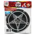 Kit 4 Adesivos Redondo Pentagrama Invertido Resinado