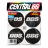 Kit 4 Adesivos Resinados Roda 60mm Bbs Branco Fundo Preto
