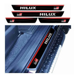 Kit 4 Adesivos Soleiras Resinada Toyota Hilux 2020 Gr Sol22 Cor Soleira Hilux