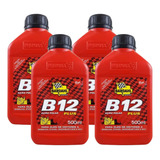 Kit 4 Aditivo B12 Plus Para Motor Lubrificante Bardahl 500ml