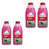 Kit 4 Aditivo Fluído Radiador Solução 50 Rosada Wurth 1L