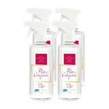 Kit 4 Água Perfumada Roupas Lençol Passar Aromatizador 500ml