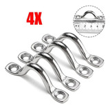 Kit 4 Alça Omega Convés Inox Capota Defensa Barco Lancha 4mm