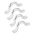 Kit 4 Alça Omega Convés Inox Capota Defensa Barco Lancha 4mm