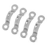 Kit 4 Alça Passa Cabo Convés Inox Suporte Para Defensa