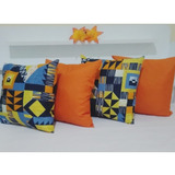 Kit 4 Almofadas Cheias Lindas Decorativas Sala Sofá C Ziper