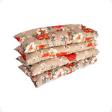 Kit 4 Almofadas P Poltronas Cadeira Sofá De Bambu Vime