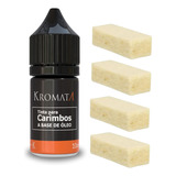 Kit 4 Almofadas Tinta Óleo P Carimbo Numerador Automatico