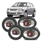 Kit 4 Alto Auto Falante Gol G2 G3 G4 6 Pol. + 5x7 Cor B3x60x+b3x57x