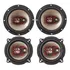 Kit 4 Alto Auto Falantes Bravox 5 E 6 Polegadas Triaxial