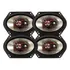 Kit 4 Alto Falante 5x7 Polegada Triaxial 200w B3x57x Bravox Cor Preto