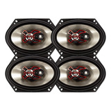 Kit 4 Alto Falante 5x7 Polegada Triaxial 200w B3x57x Bravox Cor Preto