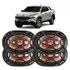 Kit 4 Alto Falante Automotivo 6x9 Bravox Top B4x69 Fiat Toro