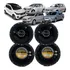 Kit 4 Alto Falante Hurricane 60w Mobi Siena Idea Stilo Marea