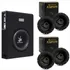 Kit 4 Alto Falante Hurricane + Caixa Amplific Corzus Cxs 303