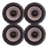Kit 4 Alto Falante Original Coaxial Audiophonic Cs650 220rms