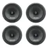 Kit 4 Alto Falantes Snake 6'' Esv-320 320w Rms 4 Ohms Cor Preto