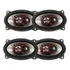 Kit 4 Alto Falantes Triaxial 4x6 Polegadas 160w Bravox Forte Cor Preto