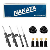 Kit 4 Amortecedor Gol Voyage G5 G6 Nakata Kit Batente