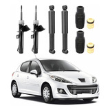 Kit 4 Amortecedor Peugeot 206 2003 2004 2005 Nakata + Kit