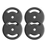 Kit 4 Anilhas 10 Kg Pintada Peso Musculação Academia