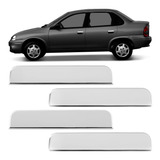 Kit 4 Aplique Maçaneta Cromado Corsa Hatch Sedan 1994 A 2002