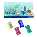 Kit 4 Apontadores Escolar Simples Colorido Lápis Grafite Cor