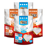 Kit 4 Areia Sílica Micro Cristais Para Gatos Great Pet 1 6kg