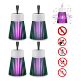 Kit 4 Armadilha Mata Mosquito Pernilongo Inseto Led Uv Mosca