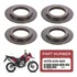 Kit 4 Arruela Assento Mola De Válvula Cb 300 Xre 300 Honda