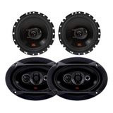 Kit 4 Auto Falante 6x9 6 Pol Jbl 69qdfx100 6trfx50 Flex3