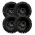 Kit 4 Auto Falante Porta Dianteira Traseira Hurricane 240w