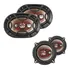 Kit 4 Auto Falantes Bravox 5 Polegada + 6x9 240w Quadriaxial