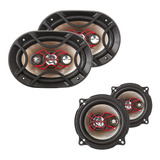 Kit 4 Auto Falantes Bravox 5 Polegada + 6x9 240w Quadriaxial