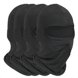Kit 4 Balaclava Touca Ninja Toca Proteção Uv50 Térmica Cor Preto Cor Tamanho Preto Unico Desenho Do Tecido Toca Ninja Tamanho Único Chavier Motoparts