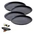 Kit 4 Bandeja Profissional De Garçom Antiderrapante Redonda