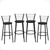Kit 4 Banqueta 50cm Cozinha Bar Piscina Churrasqueira Bistrô