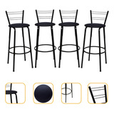 Kit 4 Banquetas Alta