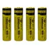 Kit 4 Bateria 18650 4.2v 12000mah Chip Microfone Holofote