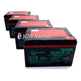 Kit 4 Bateria 48v 14a Bicicleta Elétrica Motorizada 350w 48v