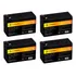 Kit 4 Bateria 7ah 12v No Break Sms Manager Net4+ 1400va Apc