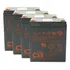 Kit 4 Bateria Csb Hr1221w F2 12v 5ah Do Nobreak Apc Sms Nhs