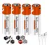 Kit 4 Bateria Li-tio Aa 1.5v 2600mwh Recarregável Usb-c Full