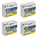 Kit 4 Bateria Moura