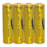 Kit 4 Bateria18650 Li