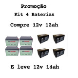 Kit 4 Baterias 12v 12ah Patinete